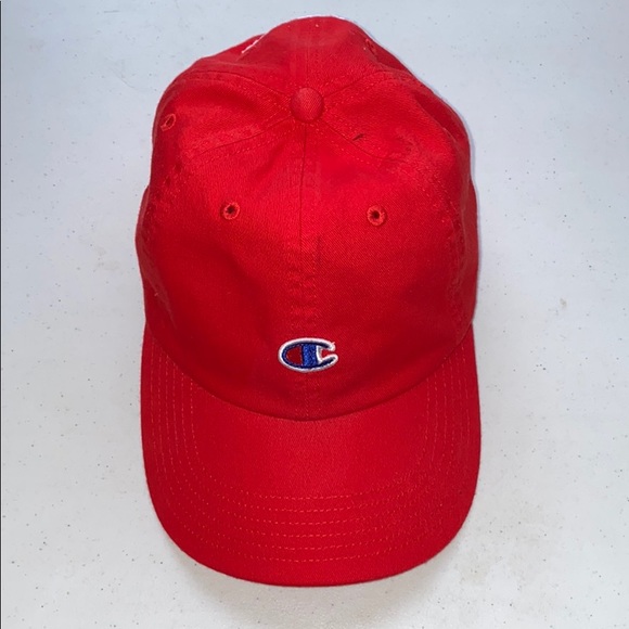 red champion hat